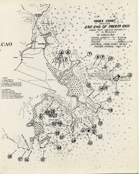 Map of Puerto Rico, 18 March 1941.